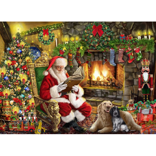 Puzzle personalizat, Oktane, Santa Claus checking it twice, suprafata din carton, A4, 120 piese