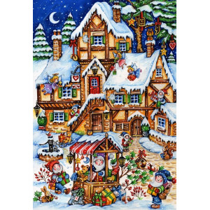 Puzzle Craciun, Oktane, Christmas Market, suprafata din carton, A4, 120 piese