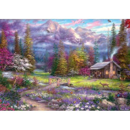 Puzzle personalizat, Oktane, Deer in the forest, suprafata din carton, A4, 120 piese