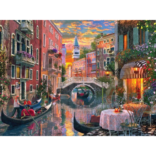 Puzzle personalizat, Oktane, Panorama Canal grande Venetia, suprafata din carton, A4, 120 piese