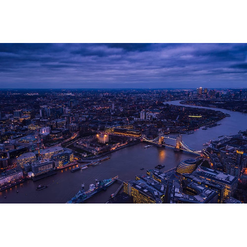 Puzzle personalizat, Oktane, Aerial view of London, suprafata din carton, A4, 120 piese